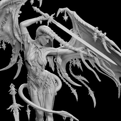 Lamashtu Dämon Fantasy Printomancer 3D