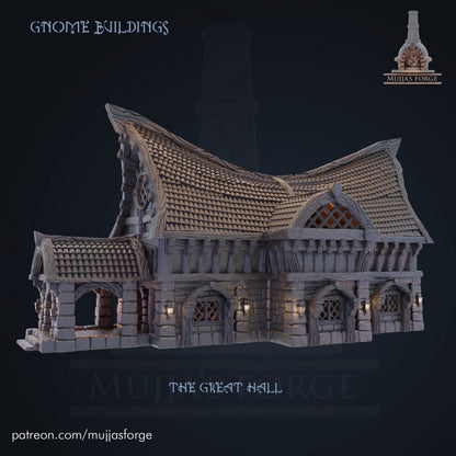 Große Halle Rathaus RPG  Mujjas Forge Village of Lonkleg Hollow