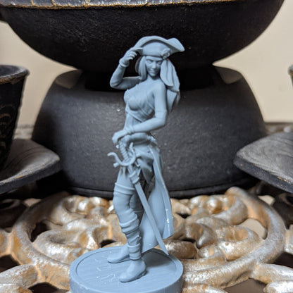 Andrea Pirate Girls Ravi DnD Dungeons and Dragons Tabletop Wargame Miniature RPG NPC 3D