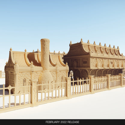 Stables and Farmhouse from the Barenhole Set by WonderWorlds