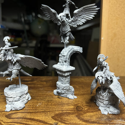 Elfen Adler Reiter High Elves vs Dwarves The Master Forge DnD RPG Tabletop