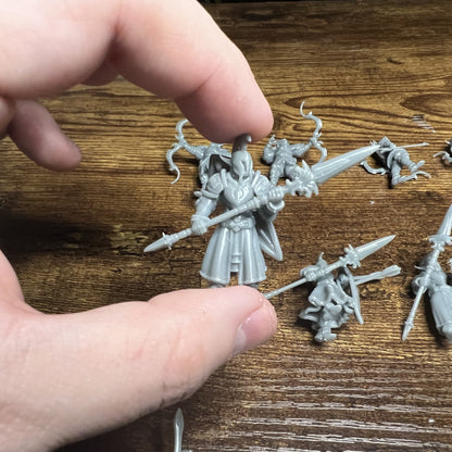 Elf Lance Infantry High Elves vs Dwarves The Master Forge DnD RPG Tabletop