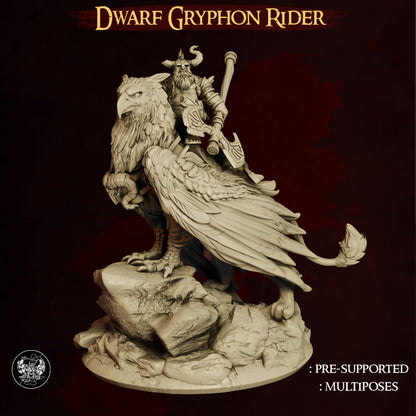 Zwerge Gryphon Reiter High Elves vs Dwarves The Master Forge DnD RPG Tabletop