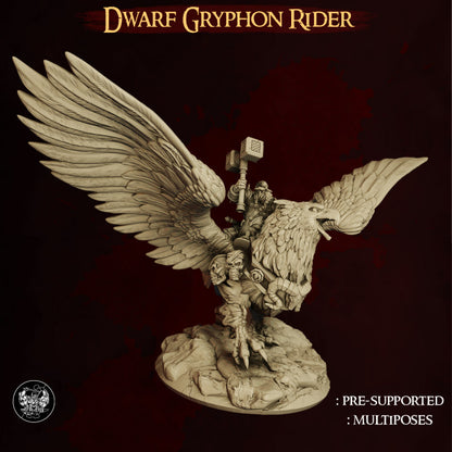 Zwerge Gryphon Reiter High Elves vs Dwarves The Master Forge DnD RPG Tabletop