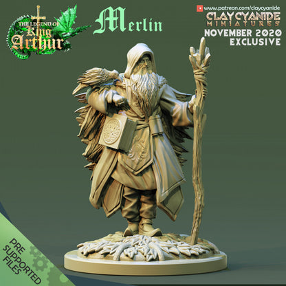 Zauberer Merlin Legende von König Arthur