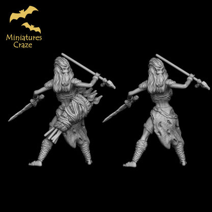 Berserker Miniature Craze Brettspiele Rollenspiele Sammler RPG  Kriegerin Armbrust