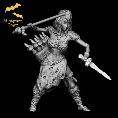 Berserker Miniature Craze Brettspiele Rollenspiele Sammler RPG  Kriegerin Armbrust