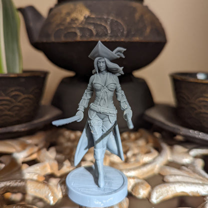 Theresia Pirate Girls Ravi DnD Dungeons and Dragons Tabletop Wargame Miniature RPG NPC 3D