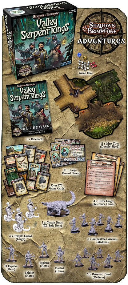 Shadows of Brimstone: Valley of the Serpent King Grundspiel englische Ausgabe