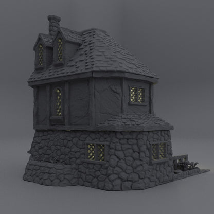 Alchemisten Haus Mittelalter 3D Terrain Gebäude Miniature Land DnD RPG Tabletop