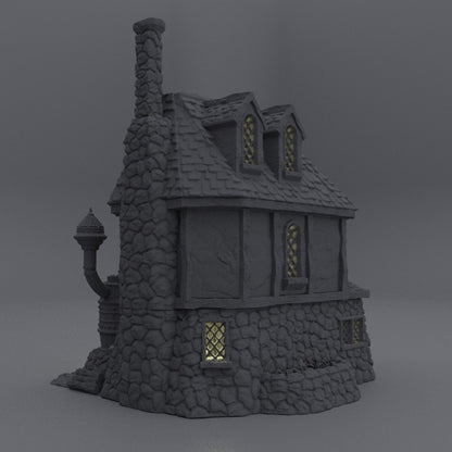 Alchemisten Haus Mittelalter 3D Terrain Gebäude Miniature Land DnD RPG Tabletop