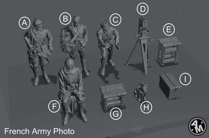 WW1 französische Soldaten Armee