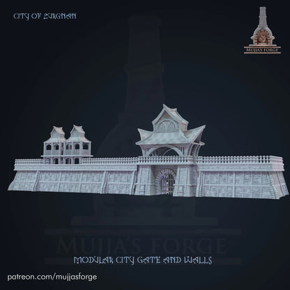 Modulares Stadttor Mauern RPG  Mujjas Forge City of Zurgnan