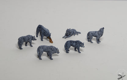 Wolves with Den from The Rampart by StoneAxe Miniatures