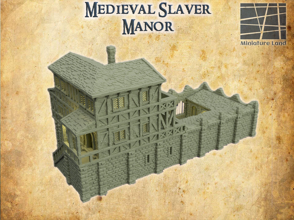 Mansion Medieval 3D Terrain Building Miniature Land DnD RPG Tabletop