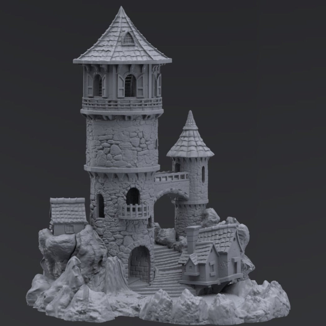 Dice Tower Ruined Keep from the Fantasy Dice Towers Set by Create3D