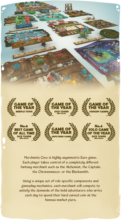 Merchants Cove: Master Craft Deluxe Edition English Kickstarter Edition + Stretchgoals + KS Exclusives