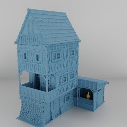 Bäckerei Mittelalter 3D Terrain Gebäude Miniature Land DnD RPG Tabletop