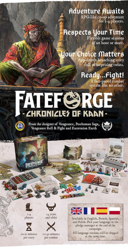 Fateforge Chronicles of Khan Emporer Pledge Kickstarter English Stretch Goals KS Exclusives