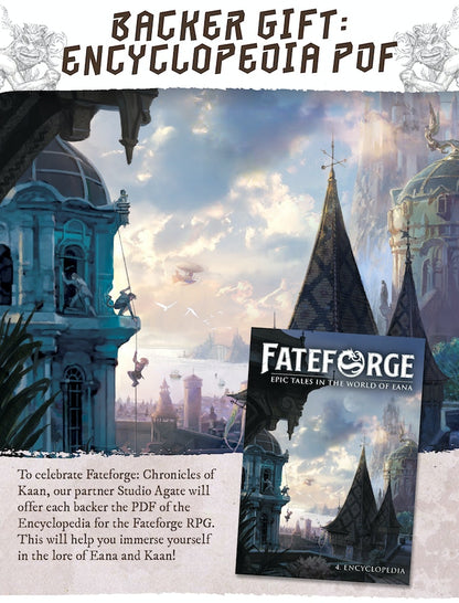 Fateforge Chronicles of Khan Emporer Pledge Kickstarter Englisch Stretch Goals KS Exclusives