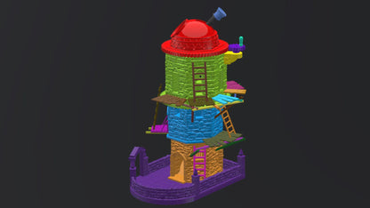 Dice Tower Observatory from the Fantasy Dice Towers Set by Create3D