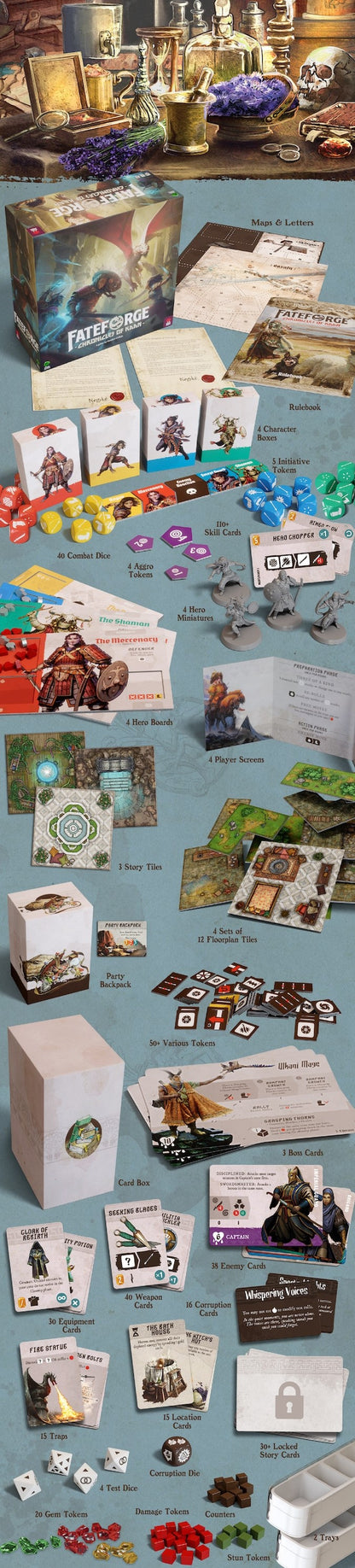 Fateforge Chronicles of Khan Emporer Pledge Kickstarter Englisch Stretch Goals KS Exclusives