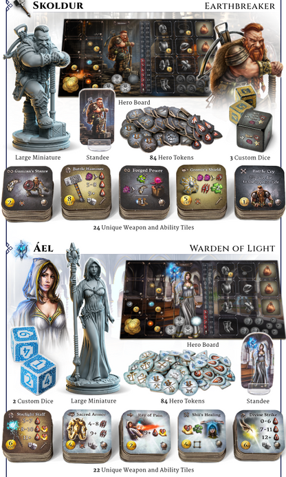 Euthia Resurrected Core Game Pledge Kickstarter Ausgabe Englisch Stretch Goals KS Exclusives