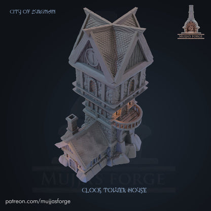 Clock Tower House RPG Mujjas Forge City of Zurgnan