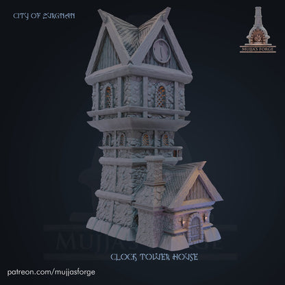 Clock Tower House RPG Mujjas Forge City of Zurgnan