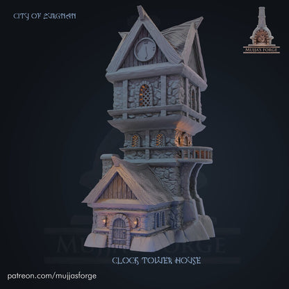 Clock Tower House RPG Mujjas Forge City of Zurgnan