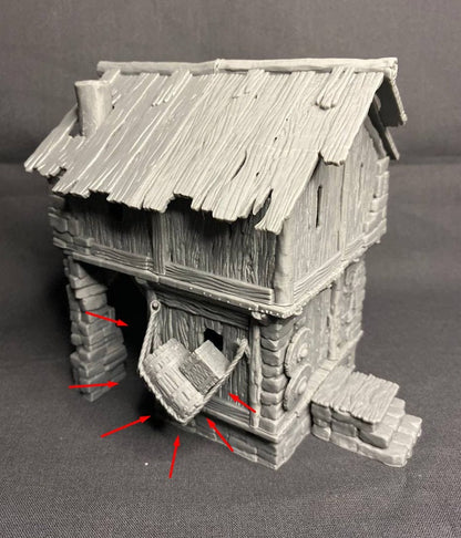 Sumpf Herrenhaus StoneAxe Miniatures 3D DnD Tabletop RPG  Dungeons and Dragons Figur Miniature