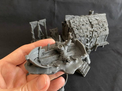 Boot Wrack Fischeimer Säcke StoneAxe Miniatures 3D DnD Tabletop RPG  Dungeons and Dragons Figur Miniature