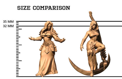 Serena Schwert Fantasy Frauen Toy Doy DnD Dungeons and Dragons Tabletop Wargame Miniature RPG NPC 3D