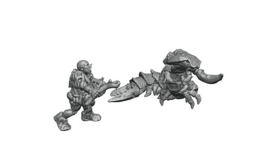 Hundertfüßler Urzeit StoneAxe Miniatures 3D DnD Tabletop RPG  Dungeons and Dragons Figur Miniature  Tiere