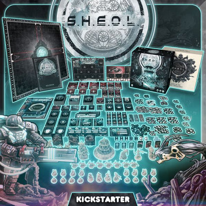 Sheol: Base Game + Land of the Nights Miniature Pack English Kickstarter Edition + Stretchgoals + Kickstarter Exclusives