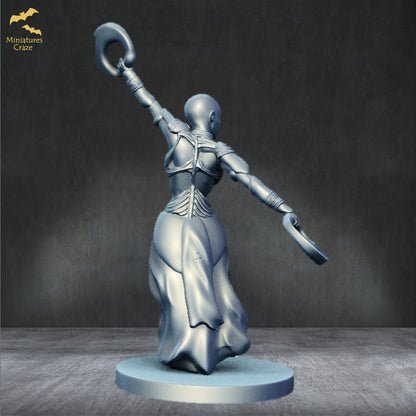 <transcy>Goddess Athena with Owlking by Clay Cyanide Miniatures D&D Tabletop Wargames Painters Greek Mythology</transcy>