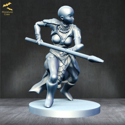 <transcy>Goddess Athena with Owlking by Clay Cyanide Miniatures D&D Tabletop Wargames Painters Greek Mythology</transcy>